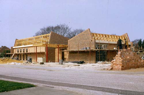 New Church House being built May 1971